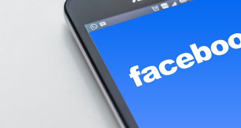 Facebook on a phone